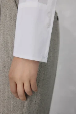 Pedro del Hierro Blusas-Camisa básica de ferro fácil Branco