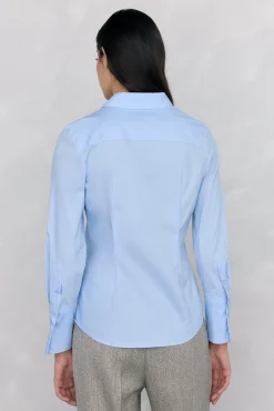 Pedro del Hierro Blusas-Camisa básica de ferro fácil Azul