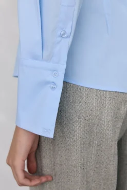 Pedro del Hierro Blusas-Camisa básica de ferro fácil Azul