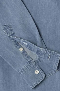 Pepe Jeans Camisas-Camisa clássica ajustada. azul