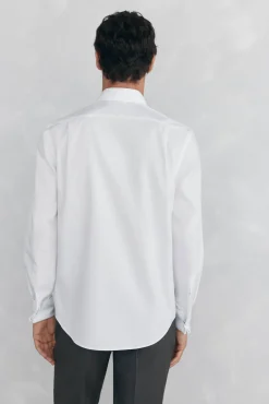 Pedro del Hierro Camisas|Camisas Clássicas-Camisa com abotoaduras, não passa a ferro e é resistente a manchas Branco