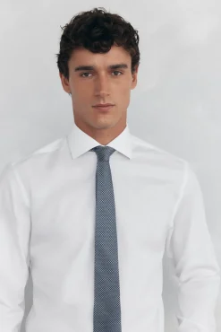Pedro del Hierro Camisas|Camisas Clássicas-Camisa com abotoaduras, não passa a ferro e é resistente a manchas Branco
