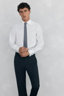 Pedro del Hierro Camisas|Camisas Clássicas-Camisa com abotoaduras, não passa a ferro e é resistente a manchas Branco