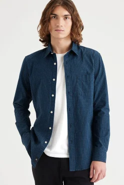 Dockers Camisas-Camisa com botões slim fit Icon Azul