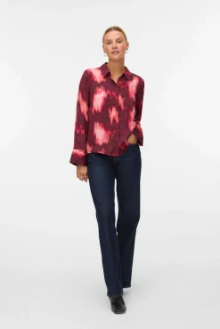 Vero Moda Blusas-Camisa com efeito acetinado Granada