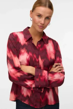 Vero Moda Blusas-Camisa com efeito acetinado Granada
