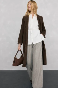 Pedro del Hierro T-Shirts-Camisa com gola texturizada Branco