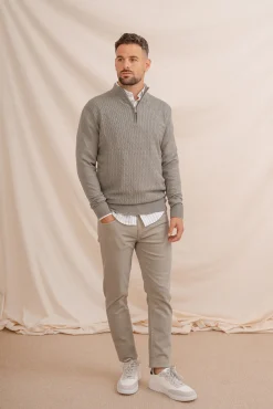 Celopman Camisolas-Camisa com zíper verde