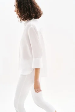 Caroll Blusas-Camisa Coraline 100% linho Branco