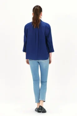 Caroll Blusas-Camisa Coraline 100% linho Azul