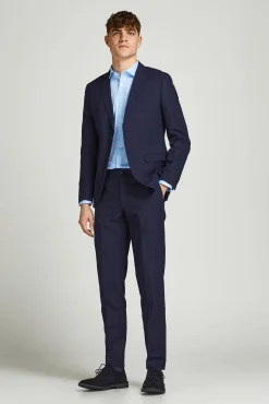 Jack & Jones Camisas|Camisas Clássicas-Camisa corte super slim Azul