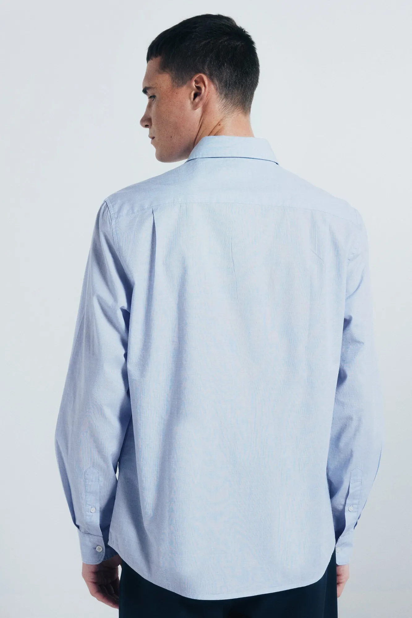 Springfield Camisas-Camisa de algodão com debrum azul