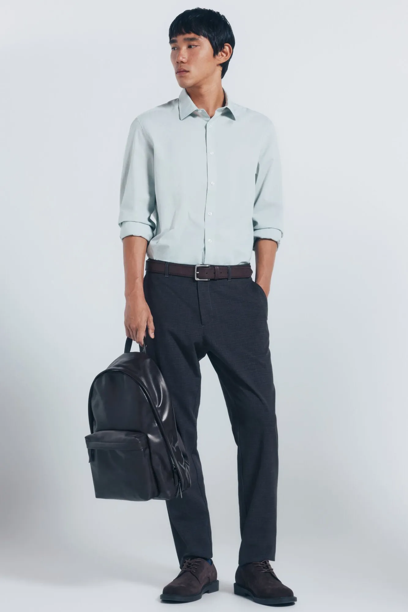 Springfield Camisas-Camisa de algodão com debrum bege