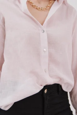 Cortefiel Blusas-Camisa de algodão riscas Subiu