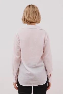 Cortefiel Blusas-Camisa de algodão riscas Subiu