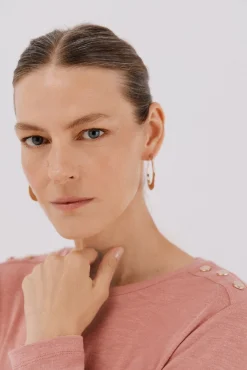 Cortefiel T-Shirts-Camisa de caixa de botões Subiu