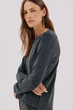 Cortefiel T-Shirts-Camisa de caixa de botões Cinzento