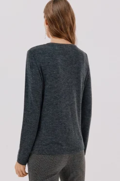 Cortefiel T-Shirts-Camisa de caixa de botões Cinzento