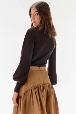 TFP by Tamara Falcó Camisolas-Camisa de cisne de segunda pele Marrom