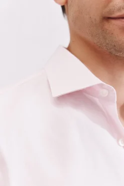 Cortefiel Camisas|Camisas Clássicas-Camisa de fato lisa fácil de engomar Subiu