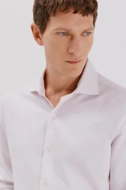 Cortefiel Camisas|Camisas Clássicas-Camisa de fato riscas fácil de engomar Subiu