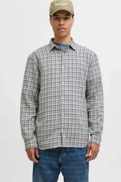 Jack & Jones Camisas-Camisa de flanela xadrez azul