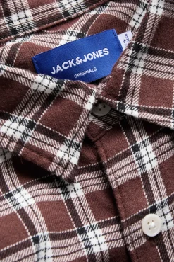 Jack & Jones Camisas-Camisa de flanela xadrez vermelho