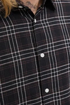 Jack & Jones Camisas-Camisa de flanela xadrez preto