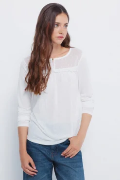 Springfield T-Shirts-Camisa de folho plumeti estampado