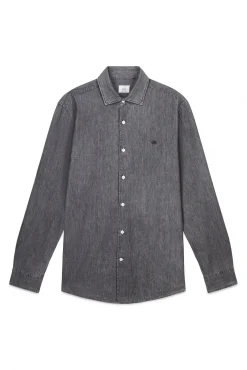 OOTO Camisas-Camisa de ganga Cinzento