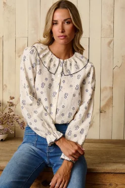 Polín Et Moi Blusas-Camisa de gola Camily Impress&atilde;o