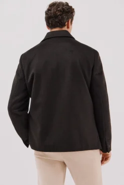 Cortefiel Camisas-Camisa de lã com botões Castanho