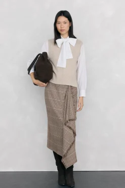 Pedro del Hierro Blusas-Camisa de laçada largo Branco