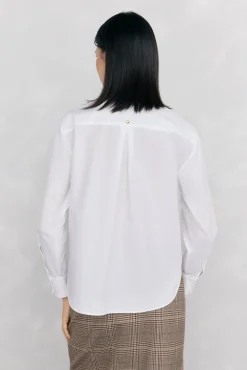 Pedro del Hierro Blusas-Camisa de laçada largo Branco