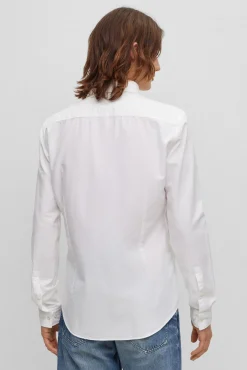 HUGO Camisas-Camisa de manga comprida Branco