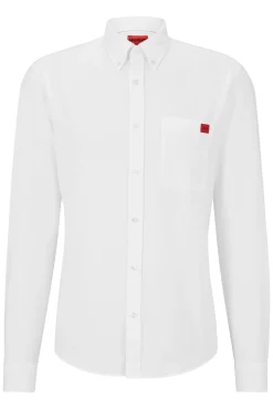 HUGO Camisas-Camisa de manga comprida Branco