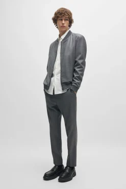 HUGO Camisas-Camisa de manga comprida Branco