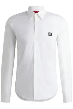 HUGO Camisas-Camisa de manga comprida Branco