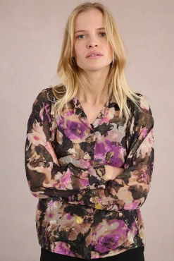 Molly Bracken Blusas-Camisa de manga comprida com estampado Multicolorido