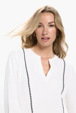 Vero Moda Blusas-Camisa de manga comprida com aberturas Branco
