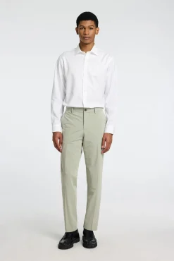 Selected Camisas|Camisas Clássicas-Camisa de manga comprida elegante 100% algodão Branco