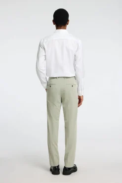 Selected Camisas|Camisas Clássicas-Camisa de manga comprida elegante 100% algodão Branco