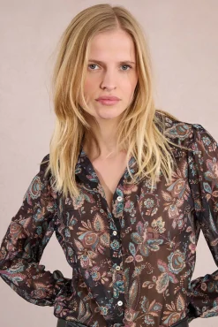 Molly Bracken Blusas-Camisa de manga comprida com estampado Multicolorido