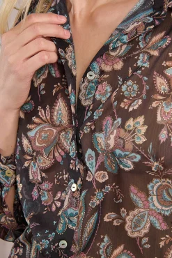 Molly Bracken Blusas-Camisa de manga comprida com estampado Multicolorido