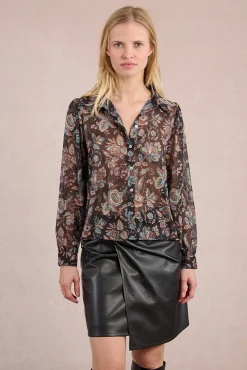 Molly Bracken Blusas-Camisa de manga comprida com estampado Multicolorido
