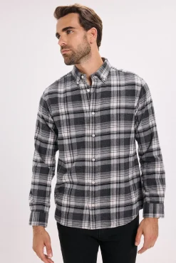 Jack & Jones Camisas-Camisa de manga de manga comprida Cinzento
