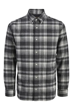 Jack & Jones Camisas-Camisa de manga de manga comprida Cinzento