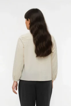 Vero Moda Curve Blusas-Camisa de manga manga comprida plus size Tostado