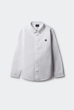 Springfield Kids Camisas-Camisa de menino com cotoveleiras branco