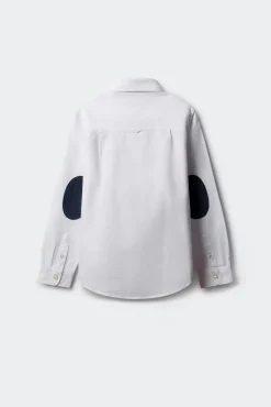 Springfield Kids Camisas-Camisa de menino com cotoveleiras branco